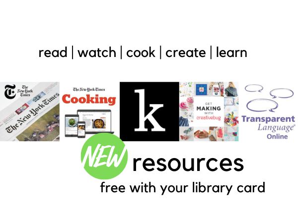 New Resources: Read, Watch, Cook, Create, Learn!